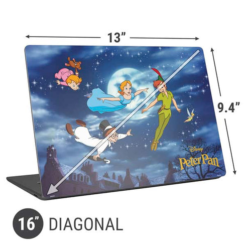 Disney Peter Pan Wendy and the Boys to Neverland Universal Laptop 16in (13 x 9.4in) Skin